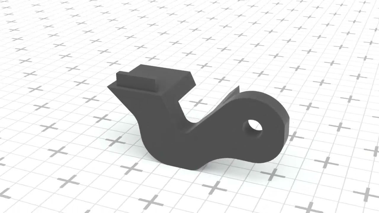 Volkswagen Touran Glove Box Lid Hinge Repair Kit 1T0857921 3D Print Model