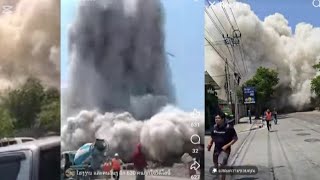 Earthquake in Bangkok Thailand, ແຜ່ນດິນໄຫວ ທີ່ປະເທດໄທ, Av qeeg nyob thaib teb tim 28/3/2025