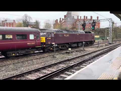 West Coast Railways class 47848 & West Coast Railway Class 57010 Carnforth Steamtown to Southall Wcr