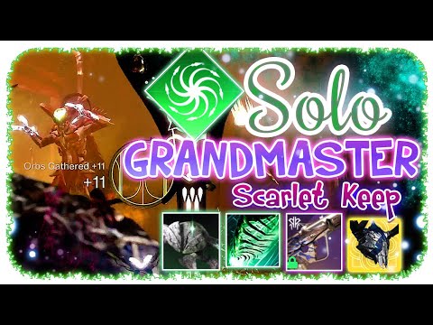 Solo Grandmaster Nightfall 1840 - Warlock - Scarlet Keep Weavewalk Mini Build Destiny 2 Platinum