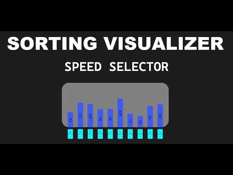 React Sorting Visualizer Speed Selection
