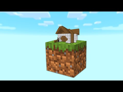 Building A House In One Block SkyBlock! | Minecraft