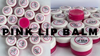 HOW TO MAKE PINK LIPS BALM FOR SMALL BUSINESS || Natural pink lips balms for sales #pinklipsbalm