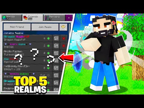 *NEW* Top 5 BEST Realms on Minecraft Bedrock Edition (Xbox One, PS4, MCPE) | Best MCPE Realms