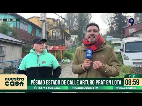 Vecinos de Lota denuncian mal estado de calle