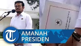 Politisi Partai Nasdem Syahrul Yasin Limpo Mengaku Diberi Amanah Langsung dari Presiden Jokowi