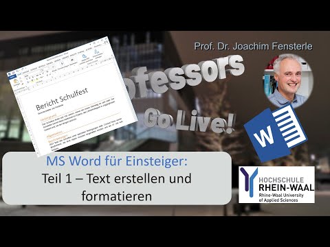 Word für Einsteiger - Teil 1