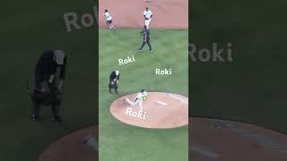 【ドジャース】5/30/26 佐々木朗希選手“ Roki” の曲に合わせて投球練習😂 #ドジャースタジアム #dodgers #ユニクロフィールド #佐々木朗希