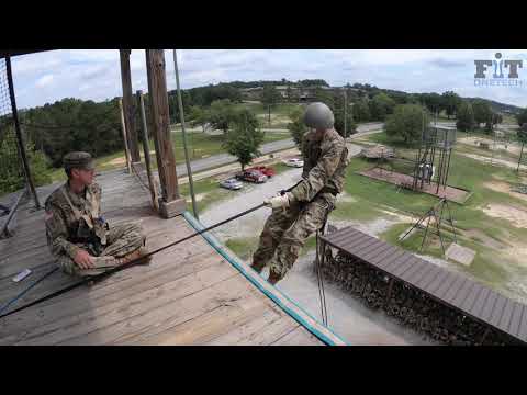 US Army Fort Benning Infantry OSUT Basic Training Eagle Tower Rappel 2020