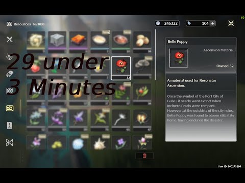 Wuthering Waves | Belle Poppy Location guide | Get 29 under 3 minutes