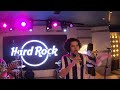 Living on a payer cover at Hard Rock cafe-Treble Stroke Band