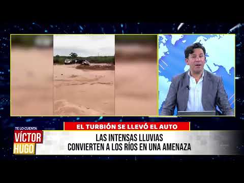 VEHÍCULO ES ARRASTRADO POR EL RÍO EN EL TORNO, SE REPORTAN DESAPARECIDOS