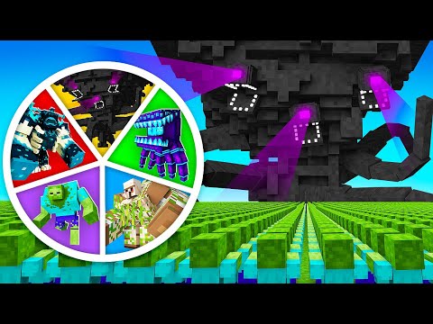 The Roulette of MUTANT BOSSES in Minecraft!