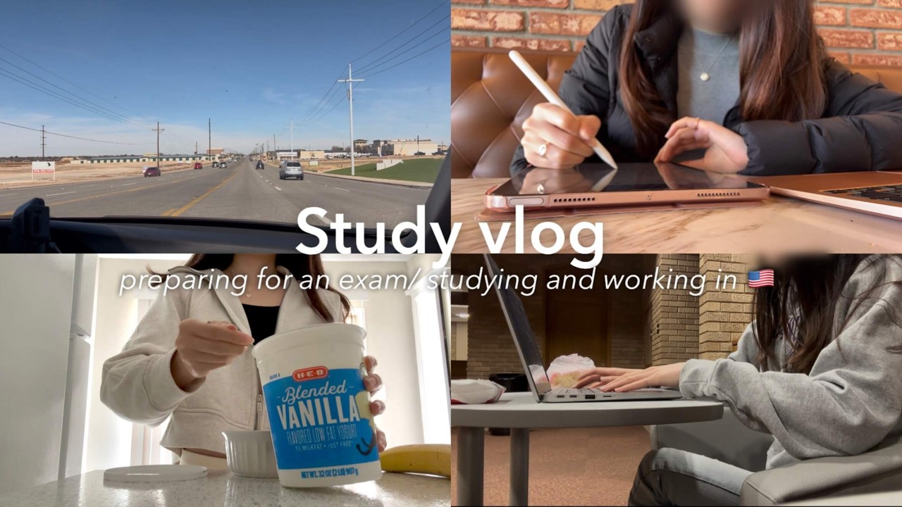 sub)study vlog🇺🇸 勉強して働いて遊ぶ毎日|学生生活最後の過ごし方🌸| USCPA, law student, studying and working hard