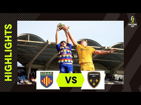 Jefferson Joseph scores a stellar try! | USAP v Dragons RFC | EPCR Challenge Cup Extended Highlights