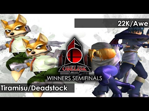 Melee: Tiramisu/Deadstock V 22K/Awe - Obelisk 63 Tournament SSBM