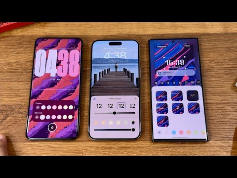 Xiaomi HyperOS vs Apple iOS 17 vs Samsung OneUI 6.0 - LockScreen Customisation