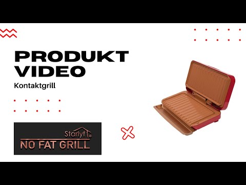 No Fat Grill - Kompaktgrill Mini Grill Rot - Kunststoff - 28 x 15 x 9 cm