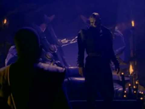 Scorpion and Shao Kahn speaking