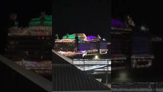 MV AIDAprima in Helsinki at night #cruiseship #aidacruises #travel #portofhelsinki #shipspotting