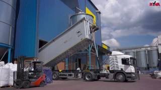 WIELTON semitrailer för spannmålstransport med Scania traktor
