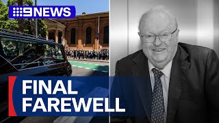 PM leads tributes for Graham Richardson at state funeral | 9 News Aust