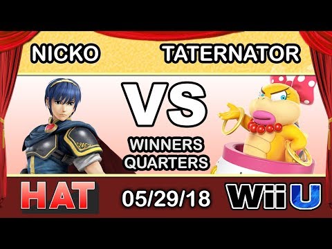 HAT 24 - FAD | Nicko (Marth) Vs. KH | Taternator (Wendy) Winners Quarters - Smash 4
