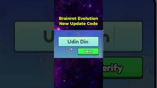 NEW BRAINROT EVOLUTION CODE! (UPDATE: Udin Dinlympus)