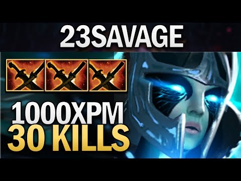FNATIC.23SAVAGE PHANTOM ASSASSIN WITH EPIC 30 KILLS - DOTA 2 GAMEPLAY
