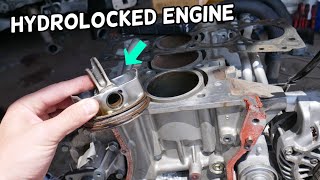 WHAT IS A HYDROLOCKED ENGINE, WATER SEIZED ENGINE