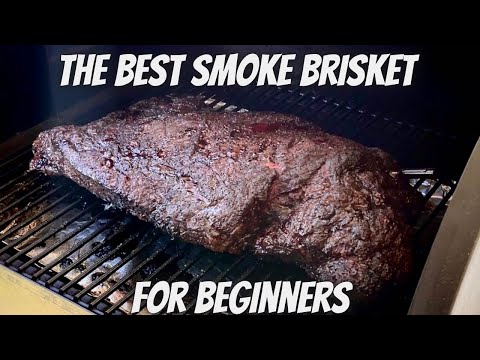 Texas style smoke brisket on pellet grill - Traeger Grill Recipes @howtobbqright