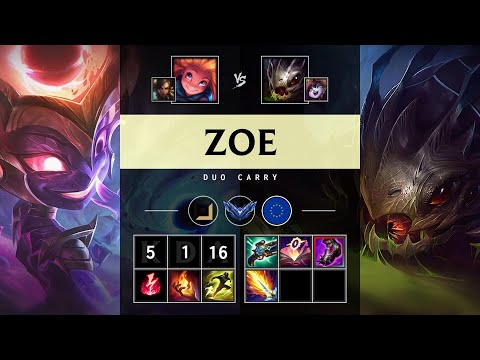 Zoe Carry vs Kog'Maw - EUW Diamond Patch 25.13