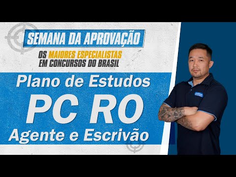 Plano de estudos PC RO - Agente e Escrivão - AlfaCon