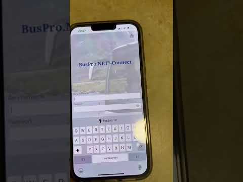 Einrichtung der App BusProNet (Deutsch)