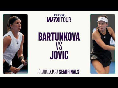Nikola Bartunkova vs. Iva Jovic | 2025 Guadalajara Semifinals | WTA Match Highlights