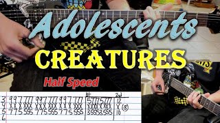 How To Play "Creatures" by Adolescents - Guitar Lesson (with guitar tab!)