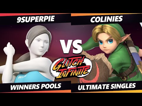 Glitch Infinite - 9superpie (Wii Fit Trainer) Vs. Colinies (Young Link) - SSBU Ultimate Tournament