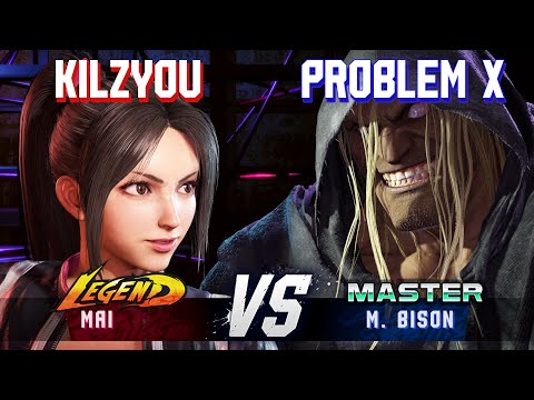 SF6 ▰ KILZYOU (Mai) vs PROBLEM X (M.Bison) ▰ High Level Gameplay