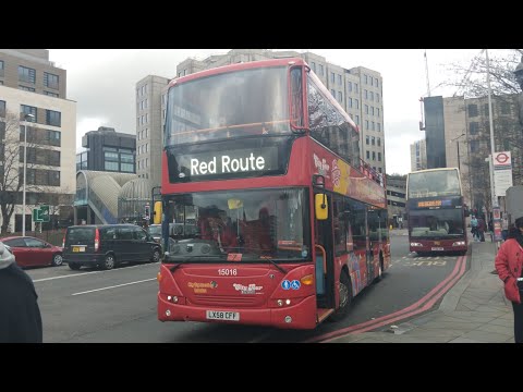 SLN City Tour - Scania Omnicity - 15016 - LX58CFF - Red Tour Route - at Tower Hill Stn - 01/03/2026