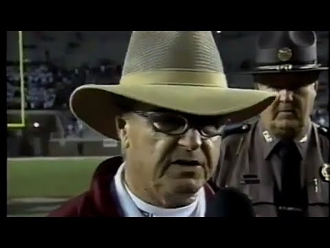 Bobby Bowden Postgame Interview - Florida State vs. Georgia Tech (2001)