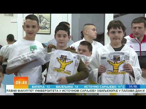 Nemanja Majdov  u posjeti Džudo klubu  Borac