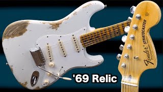 Video thumbnail for My First Custom Shop Stratocaster | 2018 Fender 1969 Strat Heavy Relic Olympic White | Review + Demo by The Trogly's Guitar Show