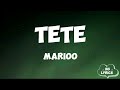 Marioo Tete Lyrics Video