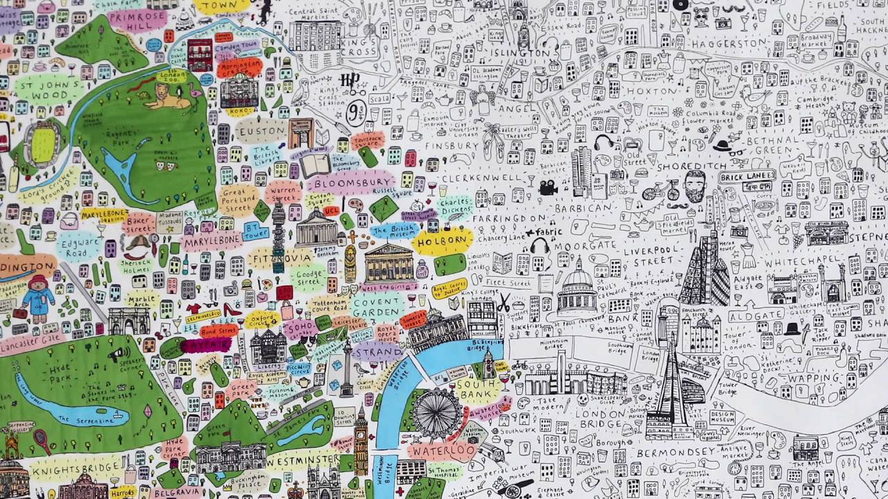 The Illustrated Map of London HD
