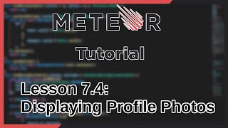 Displaying the User Profile Photo | Meteor Tutorial Part 7 - 4