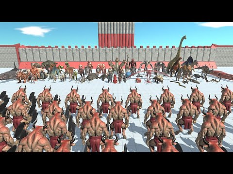 MINOTAUR VS FACTION at almost same price - Animal Revolt Battle Simulator