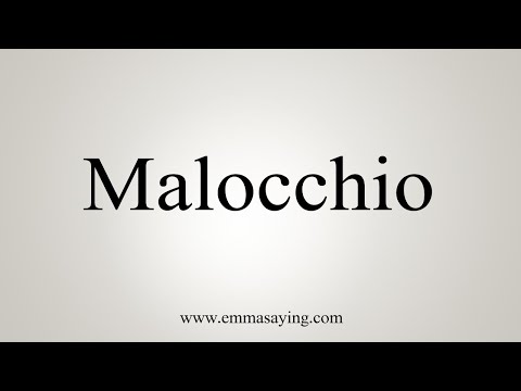 How To Say Malocchio