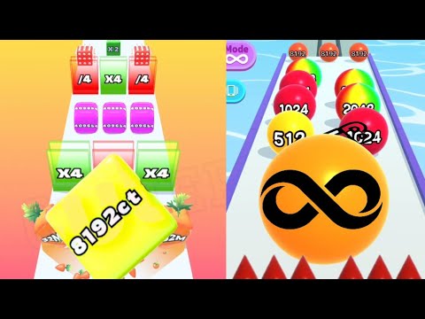New High Score in Infinity Mode [ 8192CT ] : Jelly Run 2048 vs Ball Run 2048 Infinity #ballgamezone