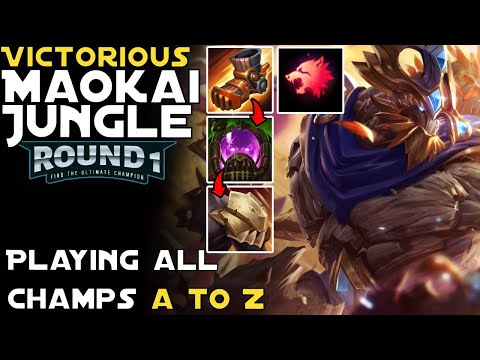 FASTEST MAOKAI JUNGLE! BEST COMEBACK! (Close Nexus kill) - Season 12 - League of Legends - Round 1