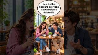 Telling a Friend You Accidentally Sent the Wrong Message 📱 | Daily English Conversation | B1 English